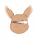 Donsje Josy Exclusive Hairclip | Fluffy Bunny Light Rust Leather (Novelties)