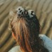 Donsje Polly Hair Scrunchie | Snow Leopard