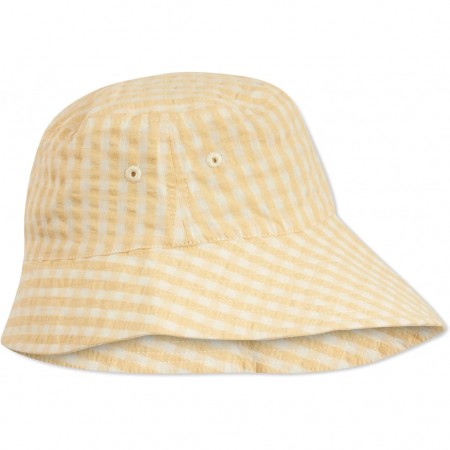 Konges Slojd Acacia Sunhat Yellow Check (Hats)