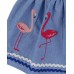 Lilly + Sid Applique Hem Skirt- Flamingo (Skirts)