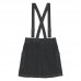 Little Hedonist Shoulder Strap Skirt Mia Denim Spray Black (SALE)