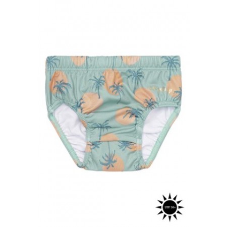 Soft Gallery Miki Swim Pants Granite Green, AOP Tropical (Swimwear)