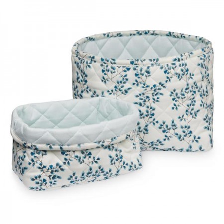 Camcam Quilted Storage Basket - Set Of Two Fiori (Novelties)