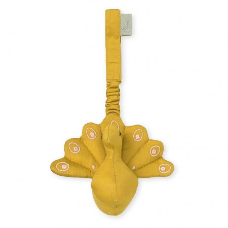 CamCam Play Gym Toy, Peacock W/ Bell Mustard (Rattles)