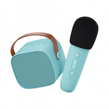 Lalarma Speaker w. Microphone - Wireless - Karaoke - Blue (Cameras, headphones, speakers)