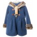 Marae Coat with Zipper - Blue (SALE)