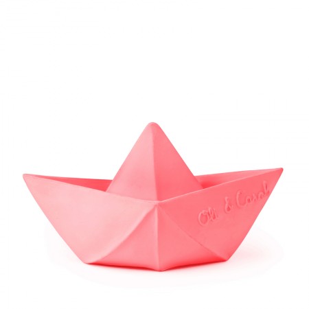 Oli&Carol Origami Boat Pink Teether (Baby Shower)