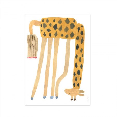 OYOY Noah Giraffe Upside Down - Poster (A Gift For Mom)