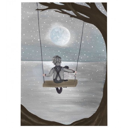 That S Mine Swinging In The Moonlight -30X40 cm (A Gift For Mom)