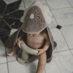 Mivo Hooded towel Dino